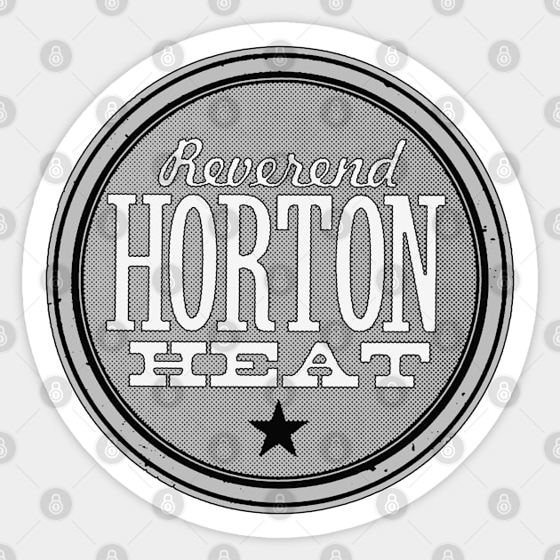 Reverend Horton Heat Sticker by CosmicAngerDesign